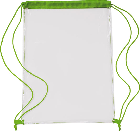 Transparent PVC Drawstring Backpack